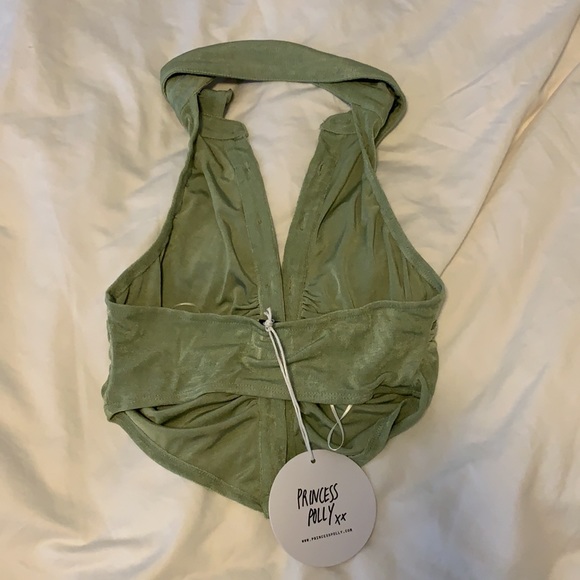 Princess Polly Green Halter Top - Picture 5 of 6